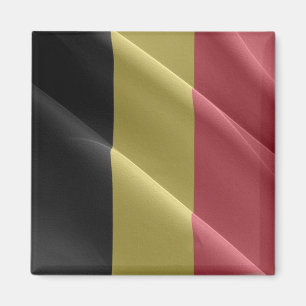 BE - Belgium - Waving Flag - Belgian Magnet