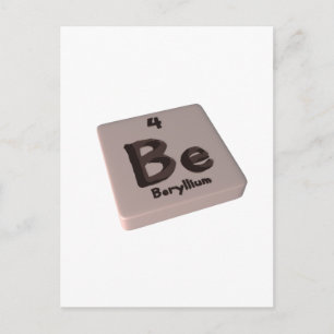 Be Beryllium Postcard