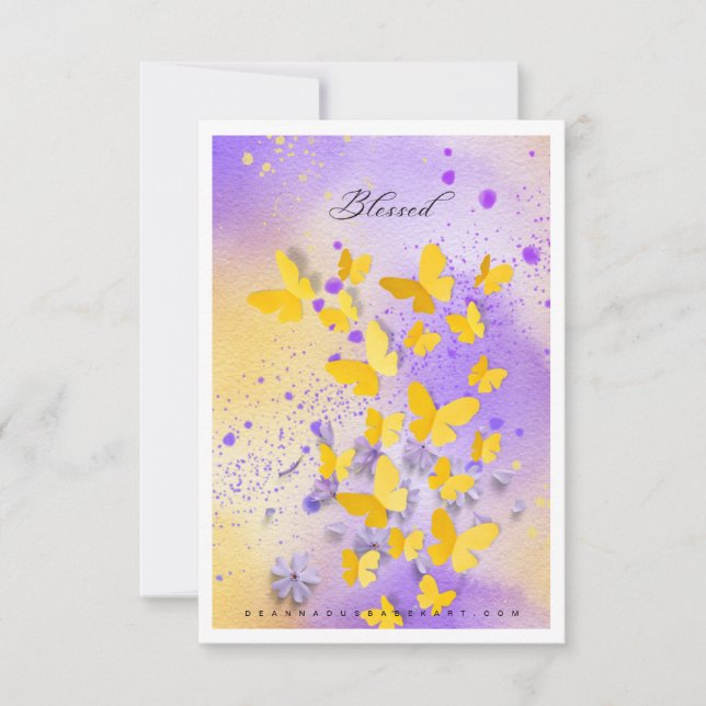 Be Blessed Art Card (Front)