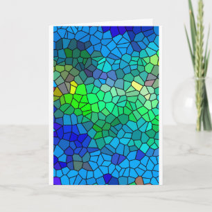 Be Blessed - Encouragement - Stained Glass Pieces Card