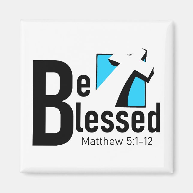 Be Blessed With Cross & Scripture Magnet (Front)