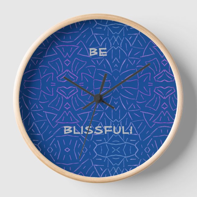 Be Blissful!   Clock (Front)