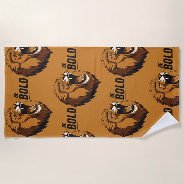 Be Bold Beach Towel (Front)