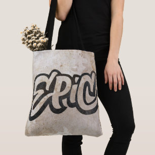 Be Bold with EPIC Lettering - Graffiti Fashion Tote Bag