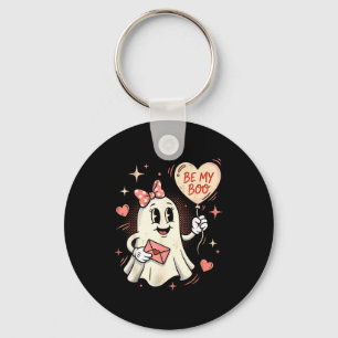 Be boo ghost heart balloon valentine love letter keychain