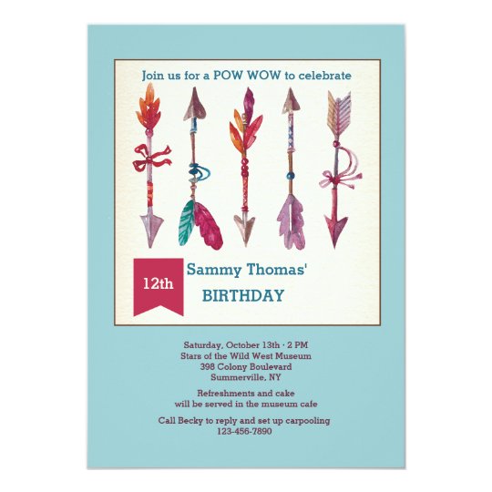 Be Brave Arrow Invitation
