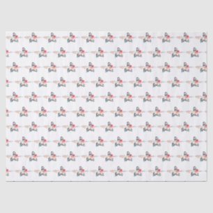 Be Brave Arrow with Flowers Tissue Paper