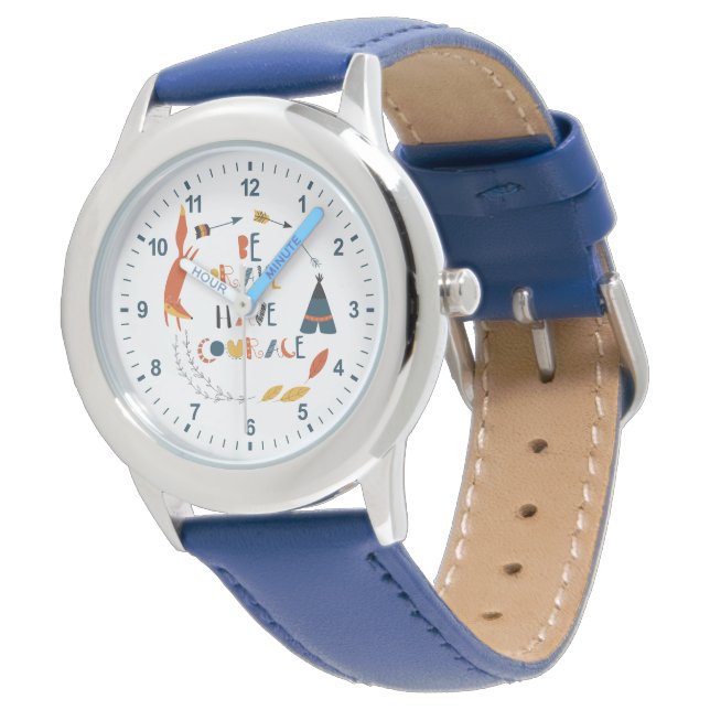 Be Brave Have Courage Fox Watch (Angled)