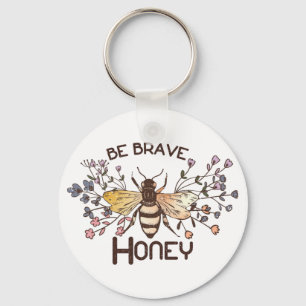 Be Brave Honey Bee Keychain