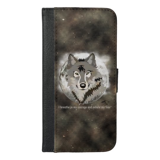 Be brave iPhone 6/6s plus wallet case