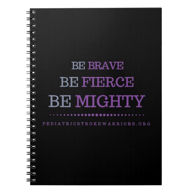 Be brave notebook (Front)