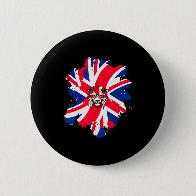 Be British Flag Uk Engli-shirt_1  2 Inch Round Button (Front)