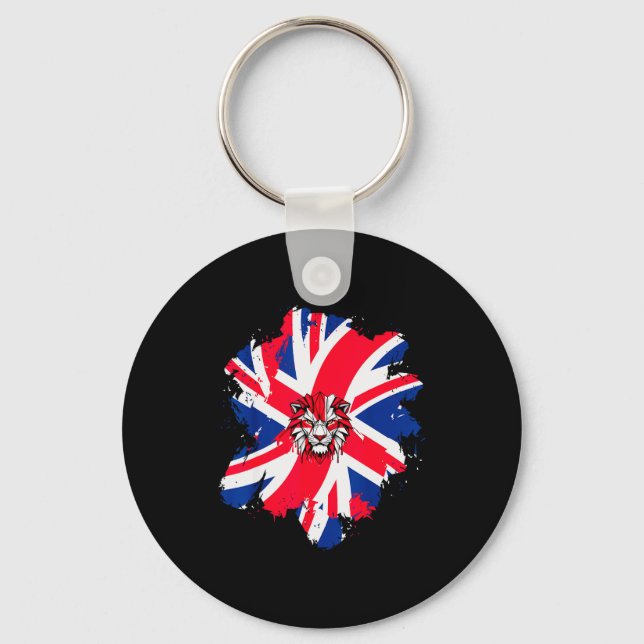 Be British Flag Uk Engli-shirt_1  Keychain (Front)