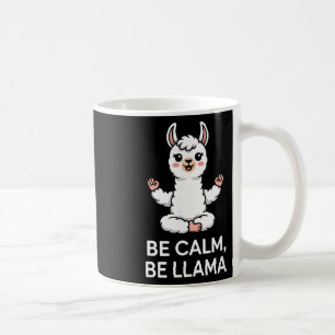 Be Calm Be Llama Meditation Yoga  Coffee Mug