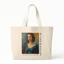 Be Calm & Elegant, Proud to be a Woman Tote Bag