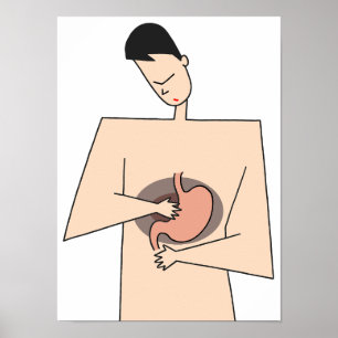 Be careful of stomach problems. poster