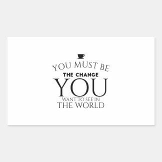 Be change black sticker
