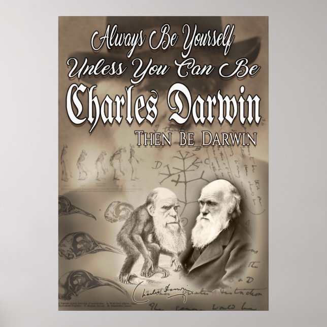 Be Charles Darwin Poster (Front)