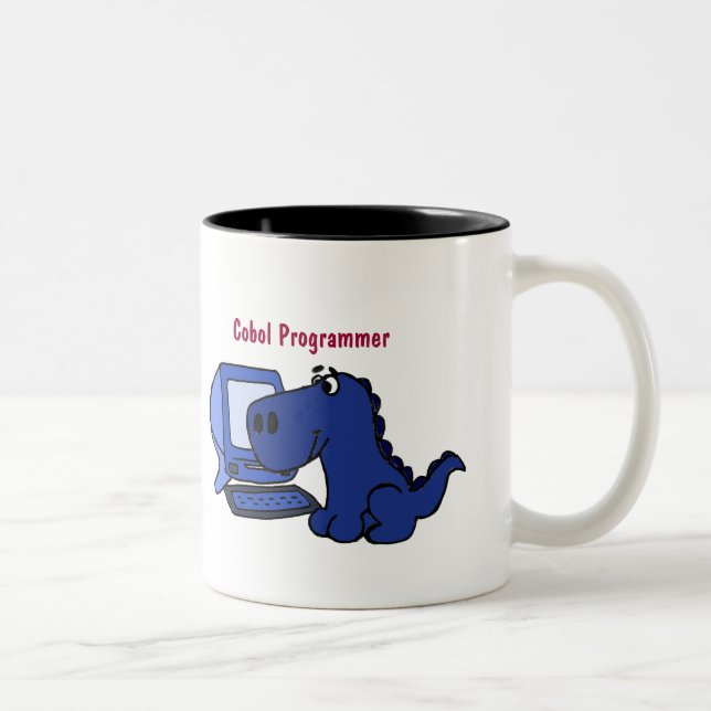 BE- Cobol Programmer Dinosaur Mug (Right)