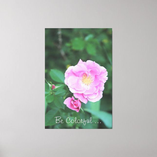 Be Colourful Canvas Print (Front)