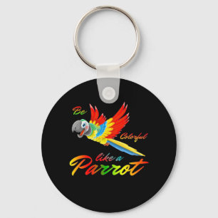 Be Colourful Like A Parrot Keychain