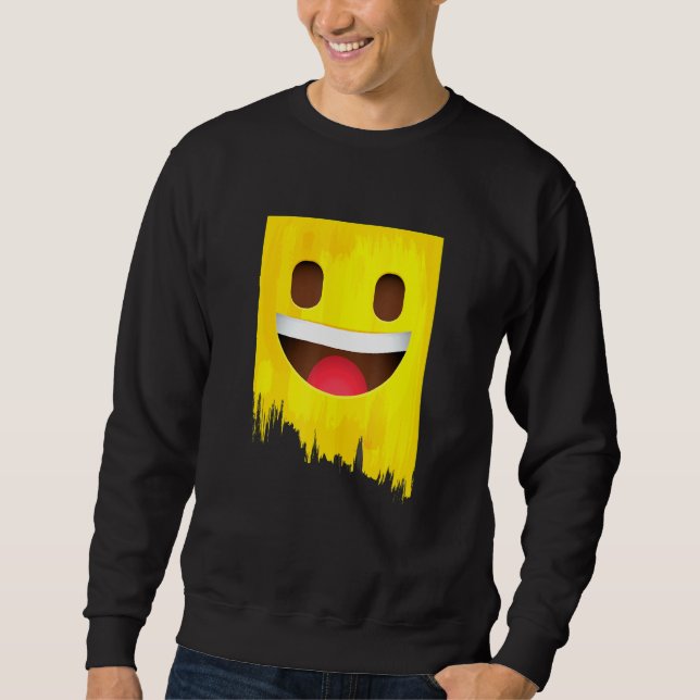 Be Cool & Chill Out  Enjoy Sarcastic Meme Fun Face Sweatshirt (Front)