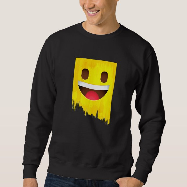 Be Cool & Chill Out Enjoy Sarcastic Meme Fun Faces Sweatshirt (Front)