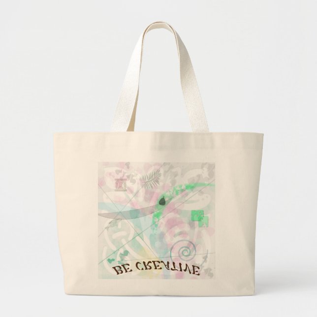 Be Creative Abstract Art Tote handbag (Front)