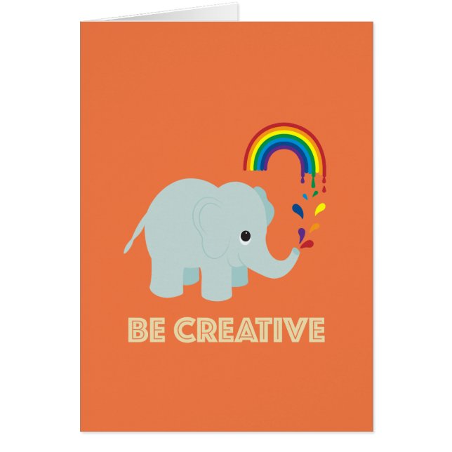 Be Creative Greeting Card (Front)