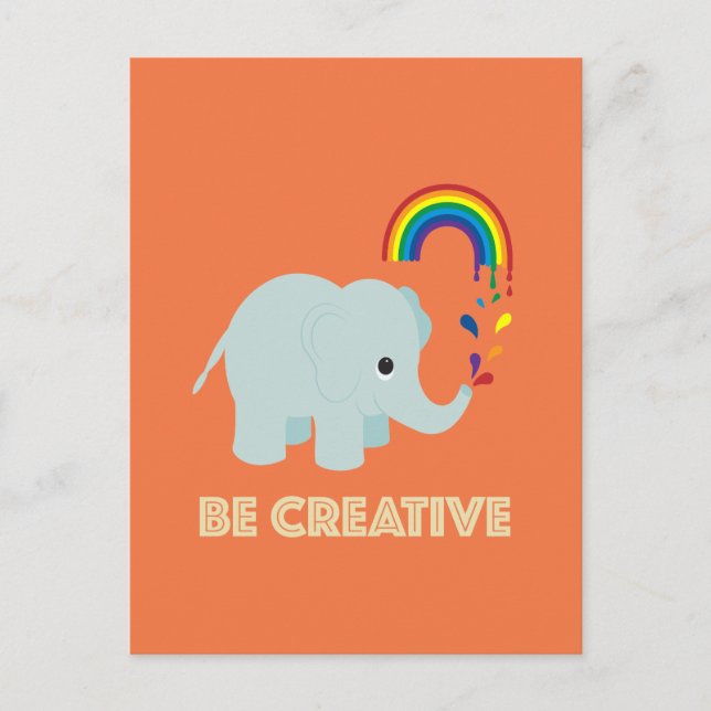 Be Creative Postcard (Front)