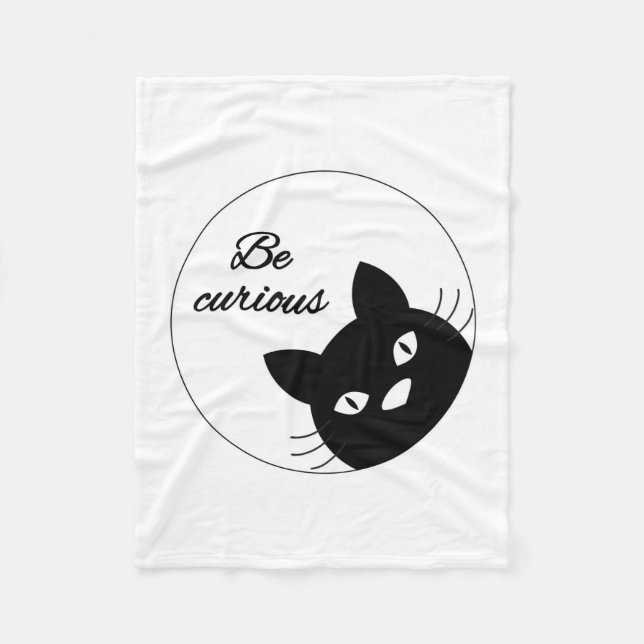 Be Curious Fleece Blanket (Front)