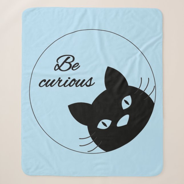 Be Curious Sherpa Blanket (Front)
