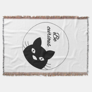 Be Curious Throw Blanket