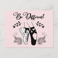 Be Different Ballet Shoes Black and White