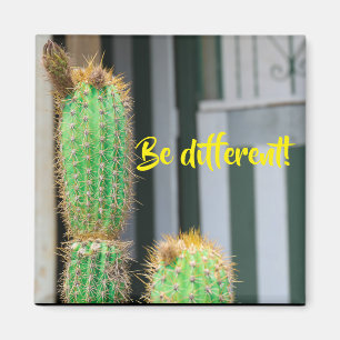Be Different Cactus Inspiration Magnet