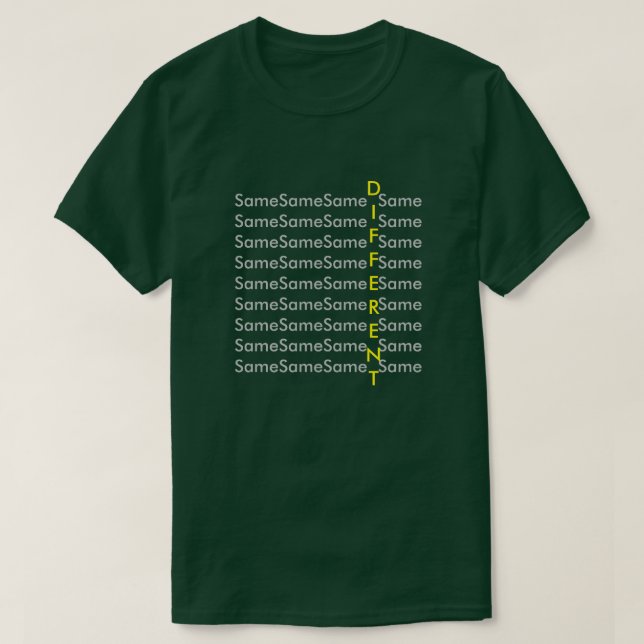 Be Different - (Double Sided) A MisterP Shirt (Design Front)