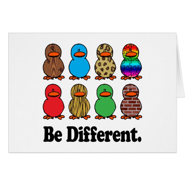 Be Different Ducks (Front Horizontal)