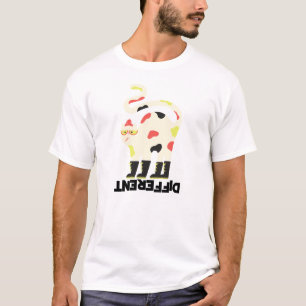 Be different funny funky cat design T-Shirt