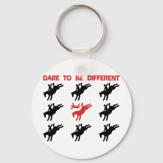 Be Different - Funny Horse Saying Keychain