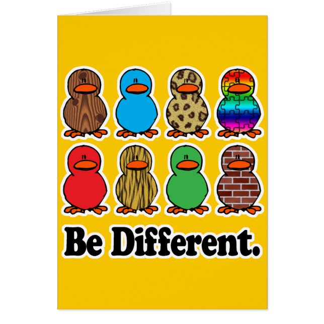 be different funny pattern ducky ducks (Front)