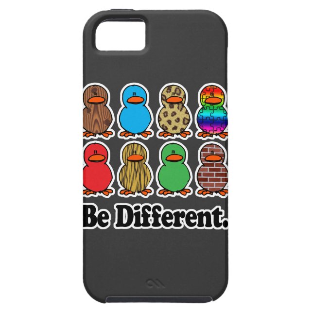 be different funny pattern ducky ducks Case-Mate iPhone case (Back)