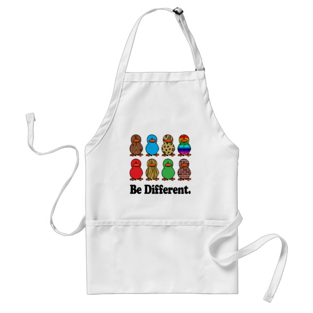 be different funny pattern ducky ducks standard apron (Front)