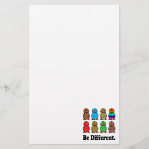 be different funny pattern ducky ducks stationery