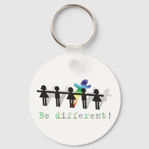Be different! keychain