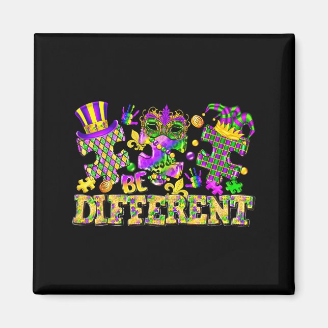 Be Different Mardi Gras New Orleans Au Magnet (Front)