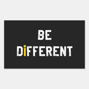 Be Different Motivational Saying Sticker