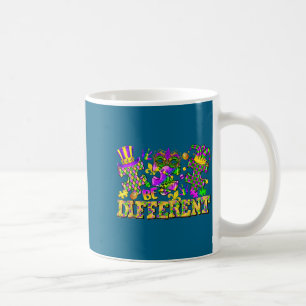 Be different puzzle piece mardi gras new orleans coffee mug