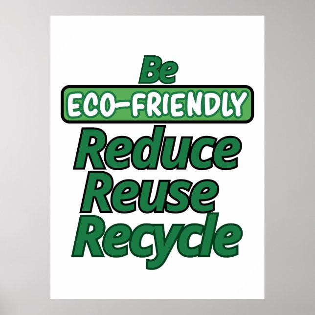 Be Ecofriendly Poster (Front)
