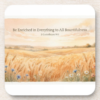 Be Enriched Thanksgiving Coaster