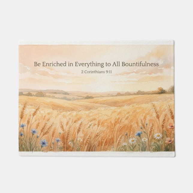 Be Enriched Thanksgiving Doormat (Front)